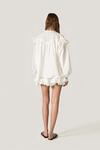 Cotton Off White Shorts with Elasticated Waistband
