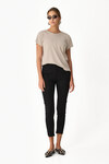 Grey Rib Hand-Distressed T-shirt