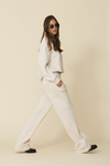 Beige Pants With Lace Inserts - FW25