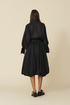 Black Wrap Blouse With Long Sleeves - FW25