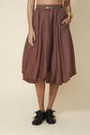 Balloon Brown Midi Skirt - Pre-Spring26