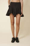 Brown Ruffled Mini Skirt - FW25