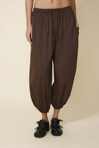 Brown Cotton Pants - PNK Casual