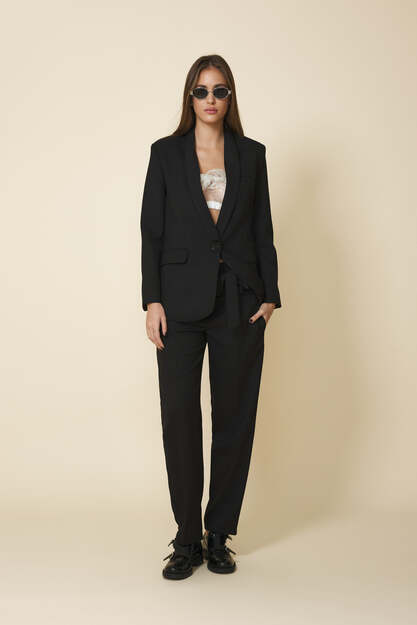 Black Classic Blazer - FW25