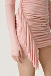 Rose Mini Dress With Ruffled Details