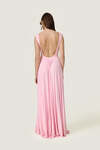 Rose Backless dress featuring a front draped design - SS26