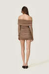 One Shoulder Beige Mini Dress - SS26