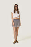 Sparkling Beads Grey Skirt - SS26