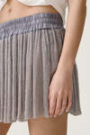 Sparkling Beads Grey Skirt - SS26