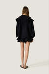 Black Oversized Cotton Blouse