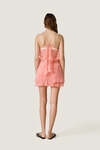 Coral Lace Top With Ruffled Details - SS26