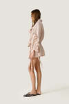 Beige Dress With Ruffled Details - SS26