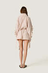 Beige Dress With Ruffled Details - SS26
