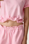 Rose T-shirt featuring a discreet wire inserted into the hem - SS26
