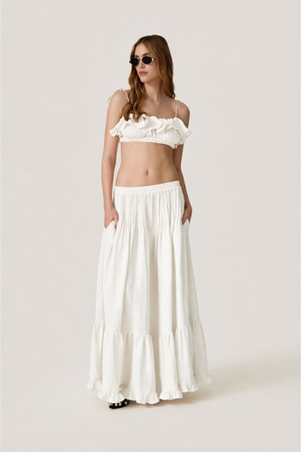 Off White Cotton Top - SS26 - PNK Casual