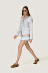 Statement layered shirt crafted from two contrasting shirts - SS26
