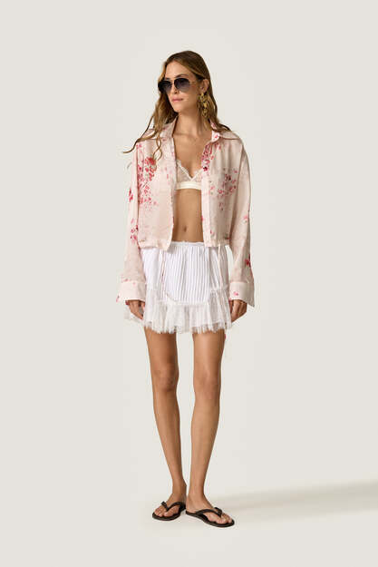 Floral Print Relaxed-Fit Shirt