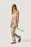 Silk Trousers with Detachable Pareo