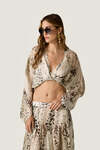 Printed Silk Blend Maxi Skirt