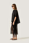 Black Sheer Lace Skirt