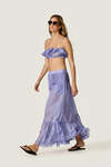 Mauve Flowy Ruffle Top