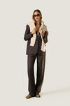 Dark and Light Brown Contrast Blazer