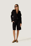 Black Longline Tailored Shorts